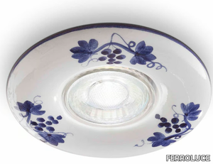 PESCARA - Recessed round ceramic spotlight _ FERROLUCE