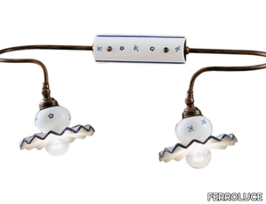 ROMA - Adjustable ceramic wall light with fixed arm _ FERROLUCE