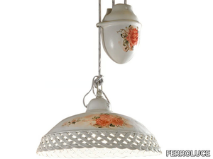 VERONA - Adjustable ceramic pendant lamp _ FERROLUCE