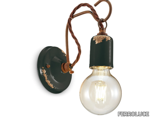 VINTAGE - Ceramic wall light with fixed arm _ FERROLUCE