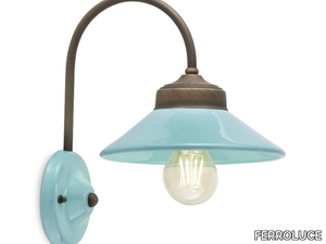 COLORS - Ceramic wall light with fixed arm _ FERROLUCE