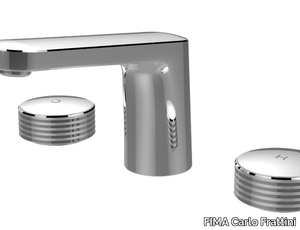 TEXTURE F5601 - 3 hole chromed brass washbasin tap _ FIMA Carlo Frattini