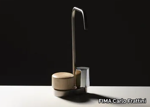 SO - Countertop steel and wood washbasin tap _ FIMA Carlo Frattini