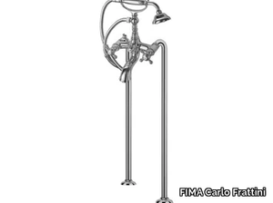 ELIZABETH F5084/4 - 2 hole floor standing bathtub tap with hand shower _ FIMA Carlo Frattini