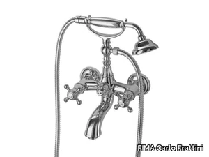 ELIZABETH F5084 - 2 hole wall-mounted bathtub tap with hand shower _ FIMA Carlo Frattini