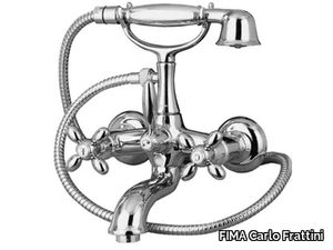 OLIVIA F5004 - 2 hole wall-mounted bathtub tap with hand shower _ FIMA Carlo Frattini