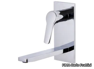 SERIE 4 F3760VLX5 - Wall-mounted washbasin mixer with plate _ FIMA Carlo Frattini