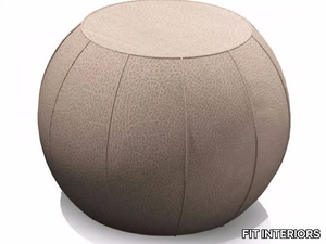 BINGO - Round Eco-leather pouf _ FIT INTERIORS