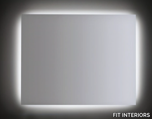 FRAME - Wall-mounted rectangular mirror with integrated lighting _ FIT INTERIORS
