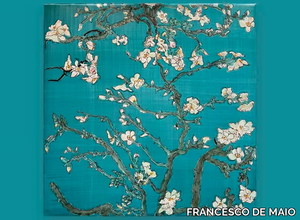 ALMOND BLOSSOM - Handmade faïence wall tiles _ FRANCESCO DE MAIO