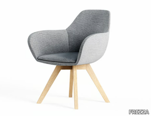 SKYLINE - Fabric chair with armrests _ FREZZA