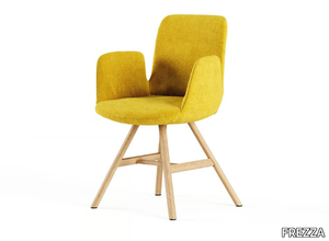 FIOR DI LOTO - Upholstered fabric chair with armrests _ FREZZA