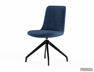 FIOR DI LOTO - Trestle-based upholstered fabric office chair _ FREZZA