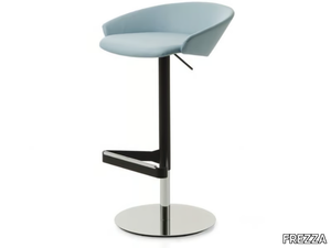 KARL - Swivel height-adjustable fabric office stool _ FREZZA