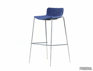 POPPEA - High stackable fabric stool with footrest _ FREZZA