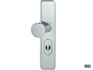 FSB 7379 - Door knob with lock on back plate _ FSB