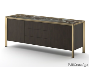 GRANDANGOLO - Wooden sideboard with drawers _ F.lli Orsenigo