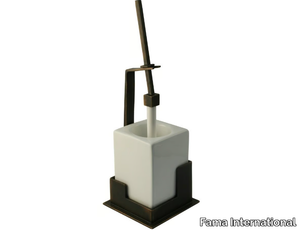 THERMAE - Bronze and ceramic toilet brush _ Fama International