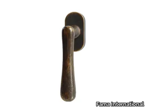 ELEGANT-DK - DK bronze window handle on rose _ Fama International