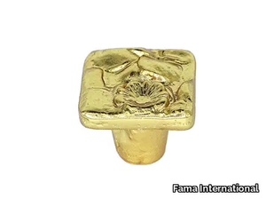 FLOWER FL12 - Brass furniture knob _ Fama International