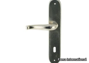 GAUDIUM MG3101 - Bronze door handle on back plate _ Fama International