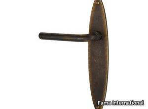 GAUDIUM MG3371 - Bronze door handle on back plate _ Fama International