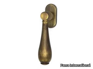 HARMONY-DK - DK brass window handle on rose _ Fama International