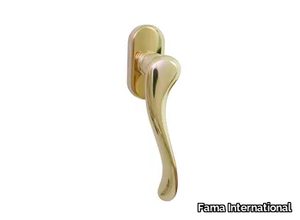 ITALIAN DESIGN - FRESIA-DK - DK brass window handle on rose _ Fama International