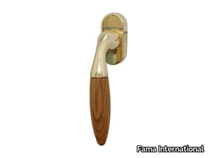 ITALIAN DESIGN - PESCA-DK - DK brass window handle on rose _ Fama International