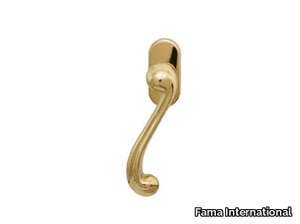 ITALIAN DESIGN - VERBENA-DK - DK brass window handle on rose _ Fama International