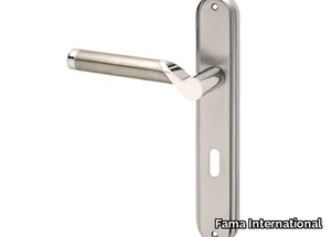 ITALIAN DESIGN - VITAL-PLACCA - Steel door handle on back plate _ Fama International