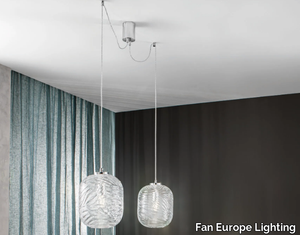 NEREIDE C-S2 - LED glass pendant lamp _ Fan Europe Lighting