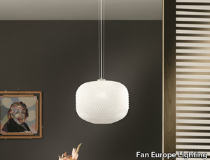 ASHFORD S40 - Glass pendant lamp _ Fan Europe Lighting