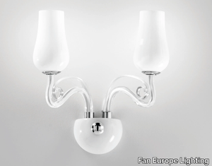 ANGEL - Blown glass wall lamp with fixed arm _ Fan Europe Lighting
