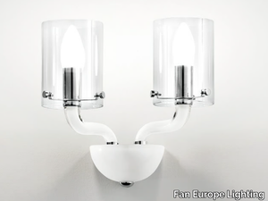 AURORA - Blown glass wall lamp with fixed arm _ Fan Europe Lighting