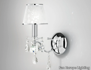 BOEME - Chrome plated wall lamp with crystals _ Fan Europe Lighting