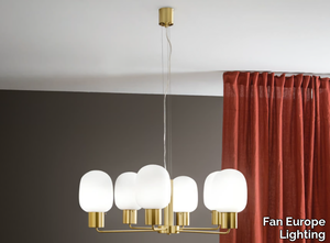 FELLINI ORO - LED metal pendant lamp _ Fan Europe Lighting
