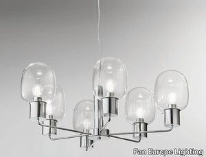 FELLINI CROMO - LED chrome plated pendant lamp _ Fan Europe Lighting
