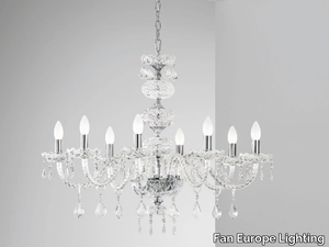 INCANTO - Glass chandelier with crystals _ Fan Europe Lighting