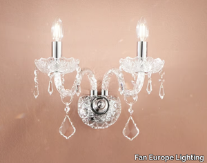 INCANTO - Glass wall lamp with crystals _ Fan Europe Lighting