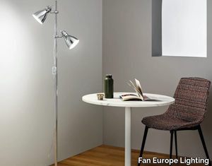 LEMONDE - Adjustable chrome plated floor lamp _ Fan Europe Lighting