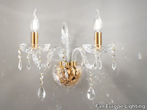 MONALISA - Glass table lamp with crystals _ Fan Europe Lighting