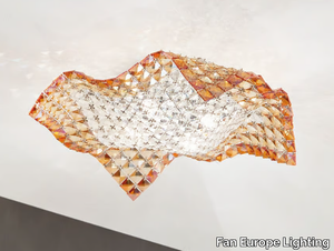 RUMBA - Glass ceiling lamp with crystals _ Fan Europe Lighting