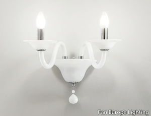 SOFFIO - Blown glass wall lamp with fixed arm _ Fan Europe Lighting