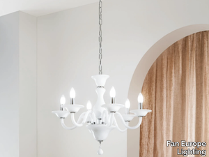 SOFFIO - Blown glass chandelier _ Fan Europe Lighting