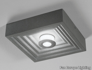 VERTIGO Q - LED cement outdoor ceiling lamp _ Fan Europe Lighting