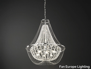 VIENNA - Pendant lamp with crystals _ Fan Europe Lighting