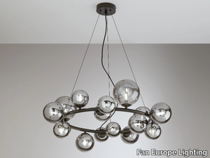 HONEY - LED blown glass and metal pendant lamp _ Fan Europe Lighting