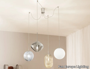 GREENWICH S4 - LED glass pendant lamp _ Fan Europe Lighting