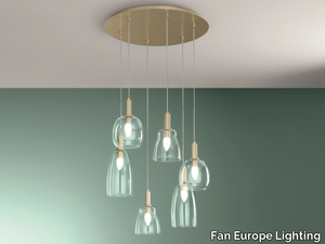 BRANDY S6 - Blown glass pendant lamp _ Fan Europe Lighting